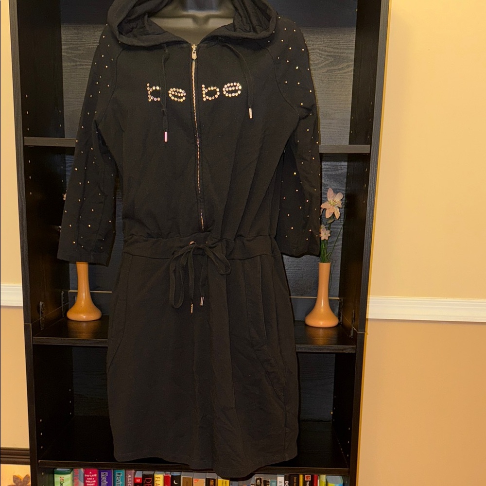 bebe Black Utility Jacket with Studded Details
